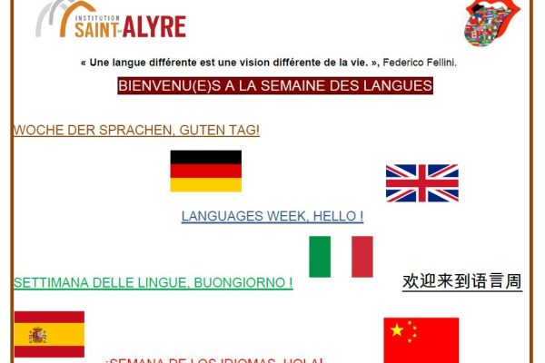 SEMAINE DES LANGUES